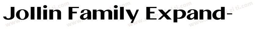 Jollin Family Expand字体转换